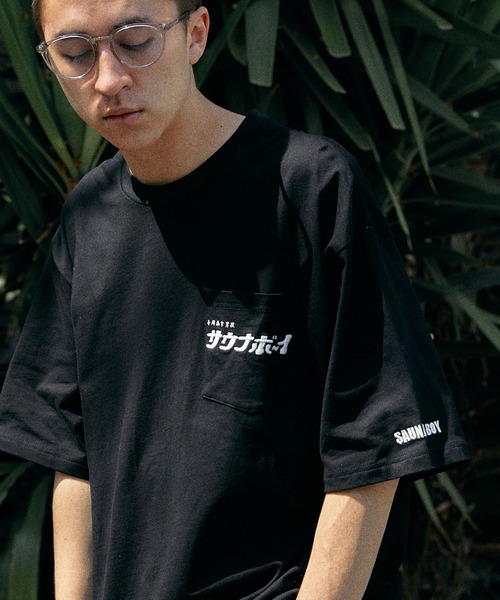 サウナボーイ tシャツ 別注 ロゴ刺繍 プリントデザイン ビッグ