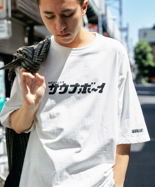 サウナボーイ tシャツ 別注 ロゴ刺繍 プリントデザイン ビッグ