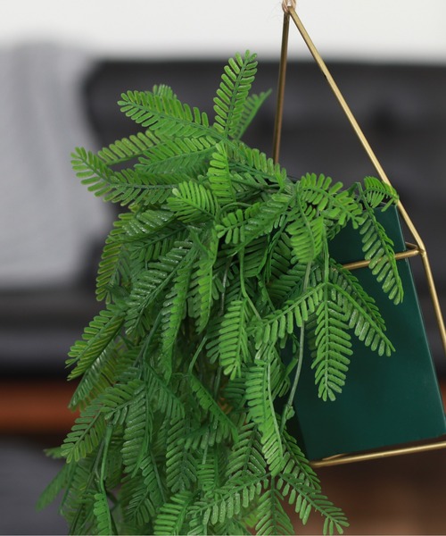 emesuelee インテリア ハンギングフェイクグリーン グリーンネックレス