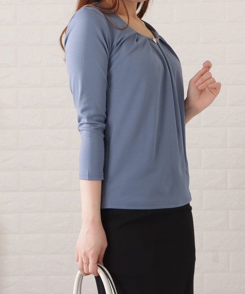 シャツ/ブラウス(長袖/七分) TWINS LACE BLOUSE Lace Ladies（レースレディース） ブラウス シャツ タックシフォン七分