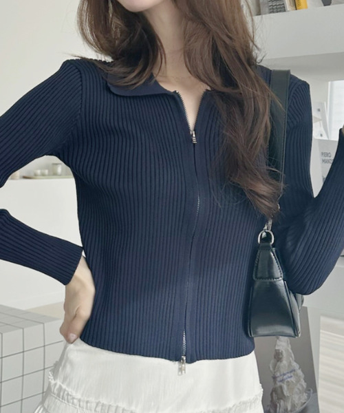 Ada. カーディガン 骨スト大優勝！ Wジップ コンパクト ドライバーズ