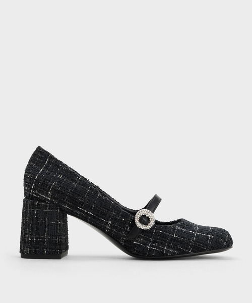 CHARLES ＆ KEITH（チャールズ&キース） パンプス クリスタルエンベ 