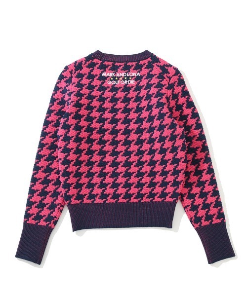 【MARK & LONA】BL ニットスニードジャック＊要在庫確認＊ バーズアイジャガードニットプルオーバー[LA47-22T005]｜URBAN