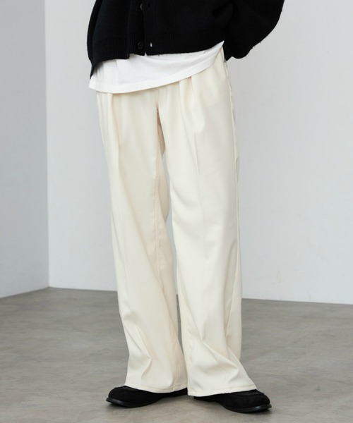 美品 WRANCHER ラングラー ランチャー スタプレ タック ワイドパンツ Lee スラックス Wrangler/ラングラー WRANCHER/ランチャー