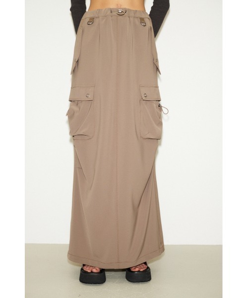 【THROW】WOVEN CARGO COLUMN スカート THROW by SLY スカート WOVEN CARGO COLUMN SK ウーブン カーゴ