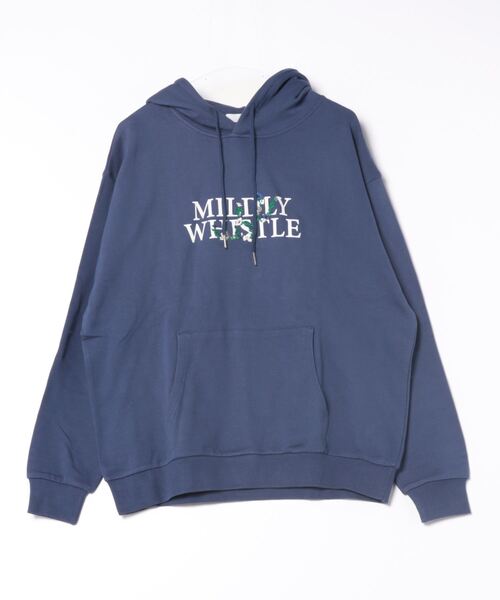 j.n.r.d パーカー j.n.r.d/フラワーモチーフ刺繍パーカー メンズ