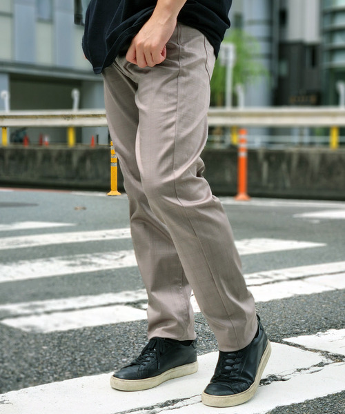パンツ 「雑誌MonoMax5月号掲載」接触冷感チェック5ポケットパンツ「接触冷感」「小泉孝太郎さん着用モデル」 メンズの画像