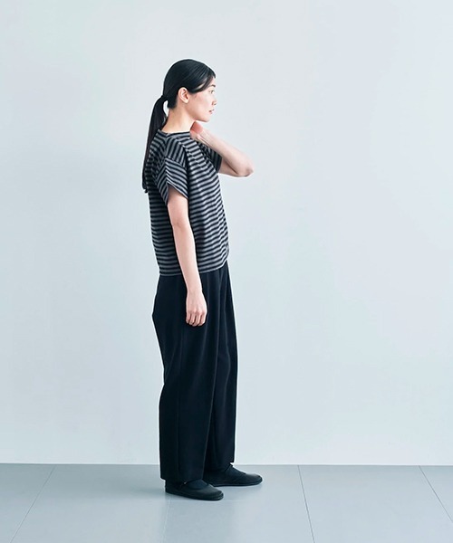 Hau khadi cottonブラウス(黒)