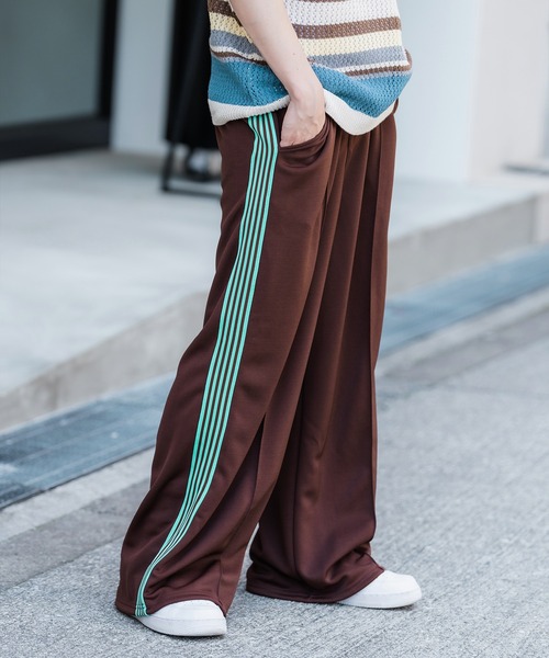 SIDEWAY STANCE パンツ 「SIDEWAY STANCE」ラインジャージ
