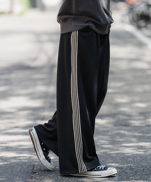 SIDEWAY STANCE パンツ 「SIDEWAY STANCE」ラインジャージ