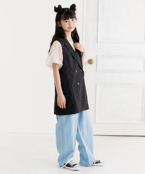 JAM & LINK ベスト ロングジレ キッズ 子供服 女の子 : ZOZOTOWN