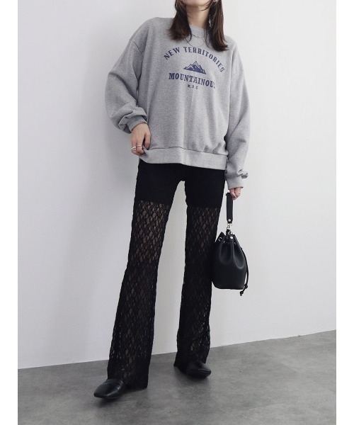 Reurie' パンツ 「ZOZO限定カラー有」レースフレアパンツ／lace
