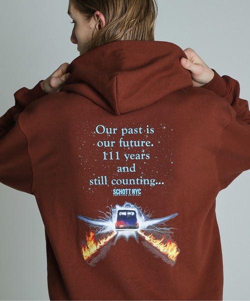 パーカー Schott/ショット/OUR PAST IS OUR FUTURE HOODED SWEAT/パーカー アワーパストイズアワーフューチャー
