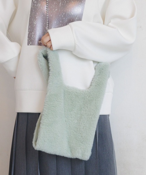 LAKOLE ショルダーバッグ バッグ ファーチェーンショルダーバッグ  