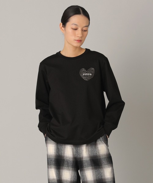 ZUCCa ハートLOGOスウェット トレーナー ZUCCa トレーナー スウェット LOGOスウェット/スウェット