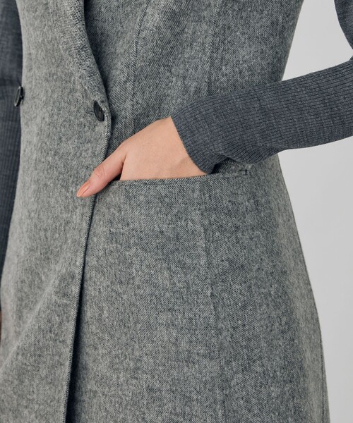 DES PRES（デプレ） ベスト ジレ ライトダブルフェイスシャギー