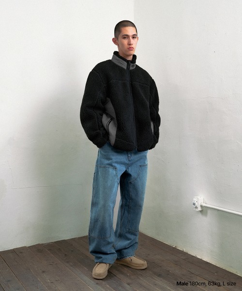 MAHAGRID（マハグリッド） コート アウター CURVED SHERPA FLEECE 