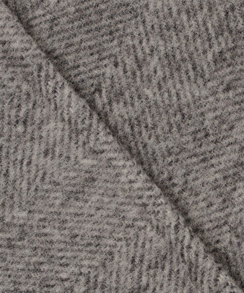 自由区（ジユウク） ノーカラーコート コート ウールリバーロング