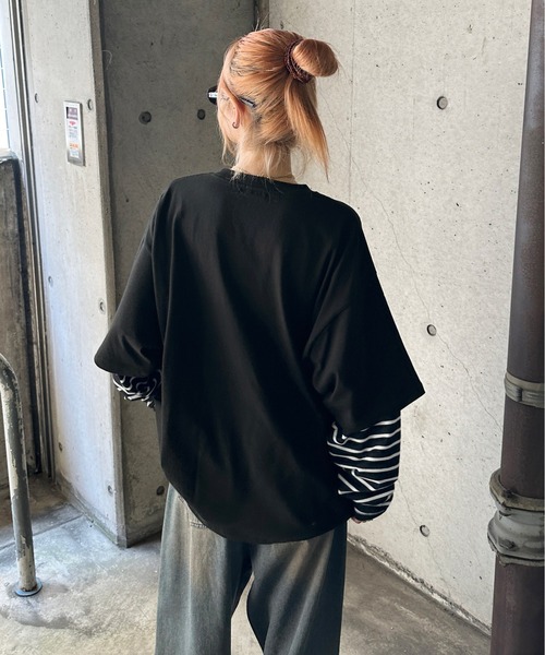 tシャツ フェイクレイヤードロンT メンズ レディース : ZOZOTOWN