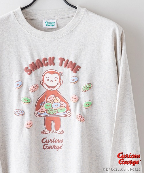 おさるのジョージ様 ロンT LB/S tシャツ 「CURIOUS GEORGE/おさるのジョージ」 オリジナル