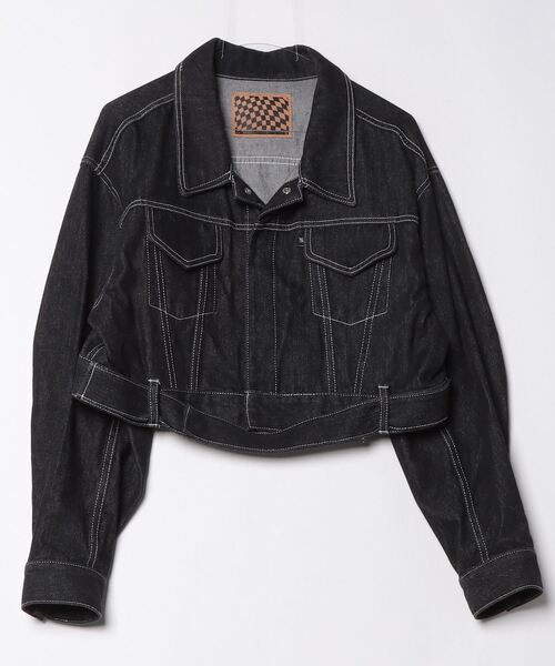 G.V.G.V.」 デニムジャケット 36 ブラック レディース : 86301172  