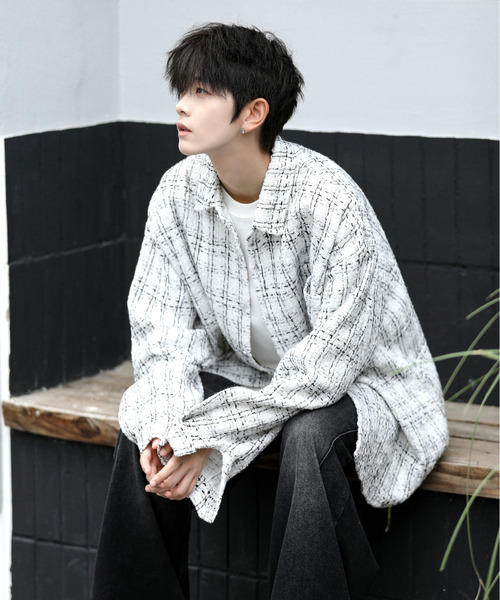 【WEB限定】ルーズシルエット スリーピング シャツ ジャケット / カバーオール / ロングシーズ WEB限定】ルーズシルエット スリーピング シャツ ジャケット