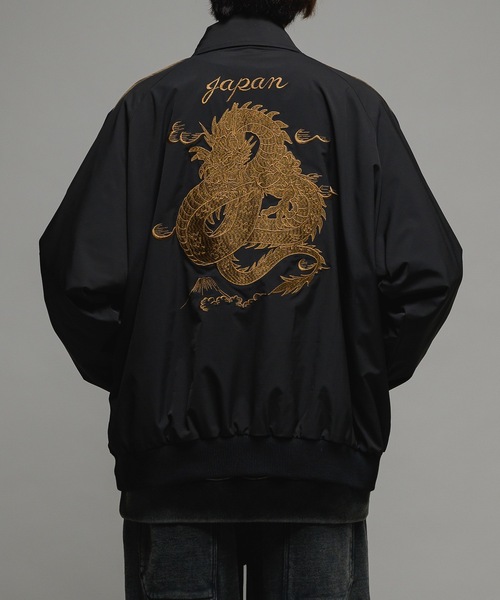 スカジャン Dragon embroidery detachable SUKAJAN/ドラゴンエンブロイ
