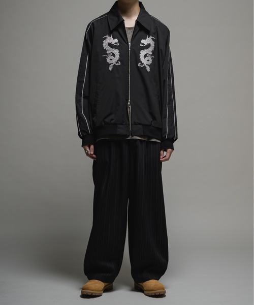 Casper John スカジャン Dragon embroidery detachable SUKAJAN