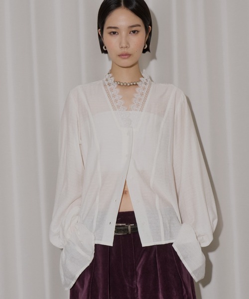 ブラウス シャツ Lace blouse / レースブラウス レディース