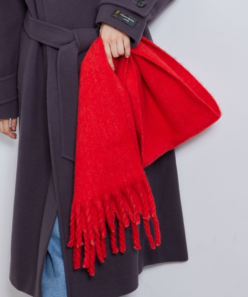 guinon 2wayスカラップフードマフラー　レッド SLY | 2WAY BIG マフラー Ⅱ (ストール・マフラー ) |SHEL'TTER WEBSTORE