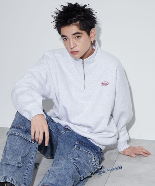 WEGO（ウィゴー） トレーナー スウェット WEGO/ワンポイントハーフ
