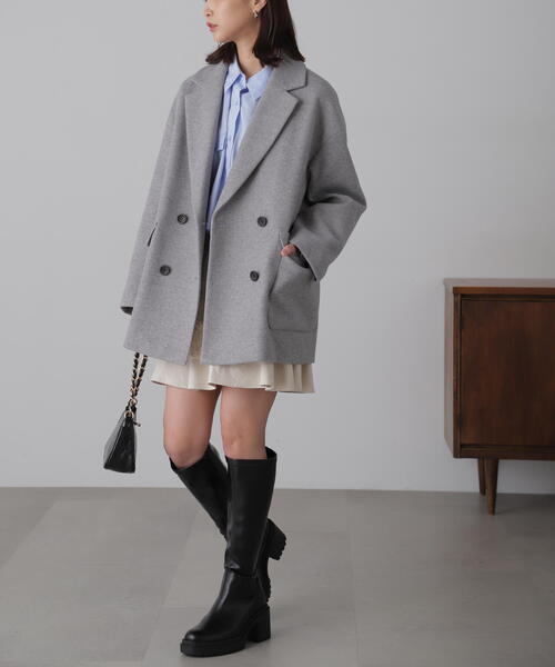 MORABITO PREMIER アイボリー ショート丈シャツ 38 MORABITO PREMIER