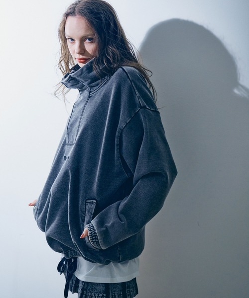 tシャツ M2390 ケミカルウォッシュプルオーバー レディース