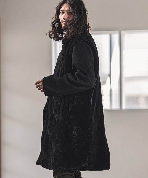 「CAMBIO」 ステンカラーコート S ブラック メンズ_画像5