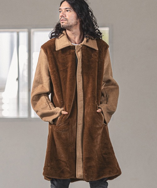 「CAMBIO」 ステンカラーコート S ブラック メンズ_画像9