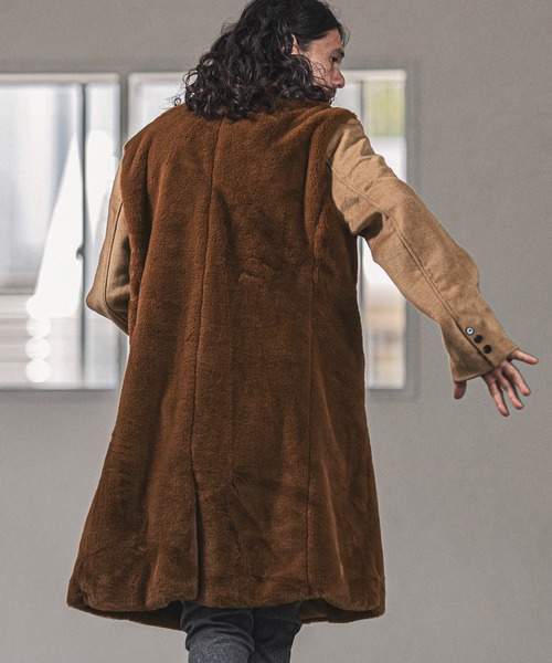 「CAMBIO」 ステンカラーコート S ブラック メンズ_画像10