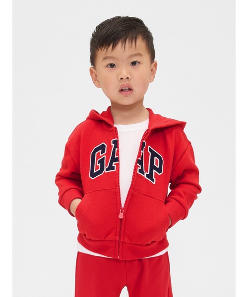 GAP（ギャップ） パーカー babyGap リラックス GAPロゴ ジップアップ