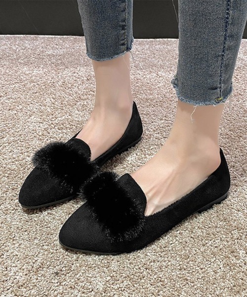 miniministore（ミニミニストア） パンプス ファー付きパンプスポイン 