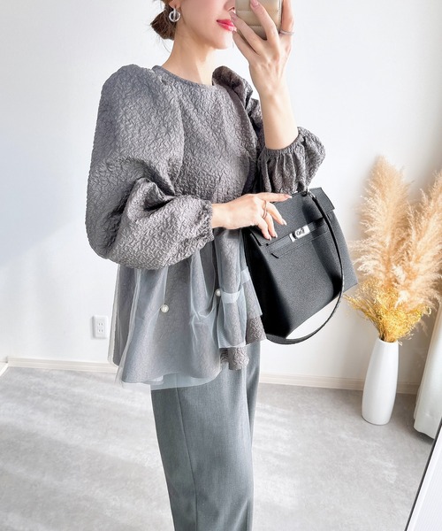 ブラウス シャツ 「ZOZO限定商品」フロントジップイレヘムトップス レディース SLY ブラウス シャツ FRONTZIP 2WAY TOPS フロントジップ 2