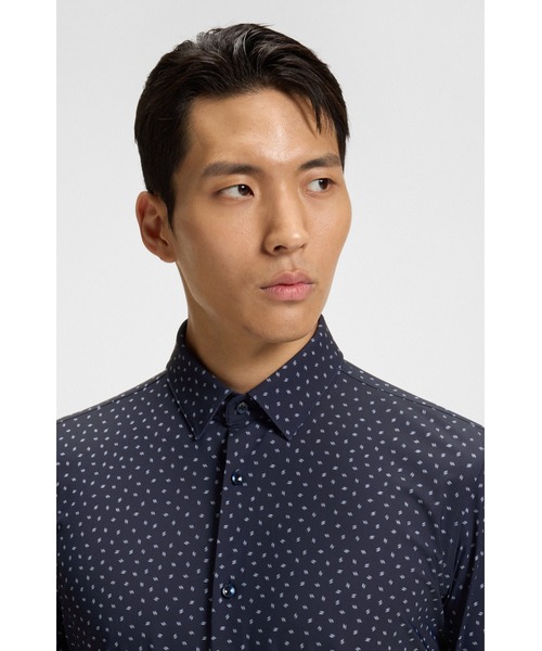 BOSS（HUGO BOSS） シャツ スリムフィットシャツ プリント