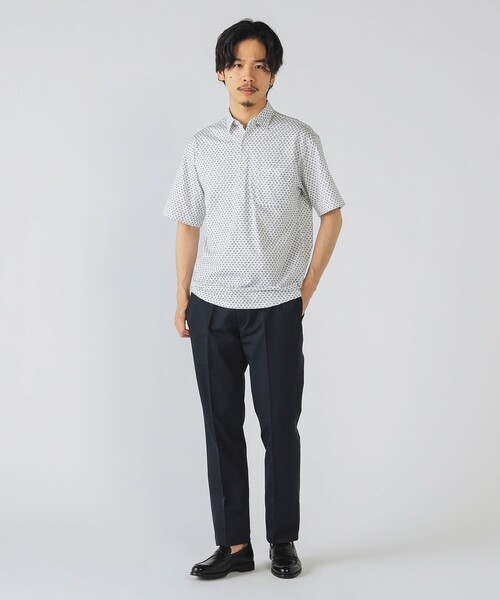 新品　BEAMS 花柄ポロシャツ Mサイズ 人気の花柄ジャカードポロ♪｜ビームス ゴルフ 松坂屋名古屋店