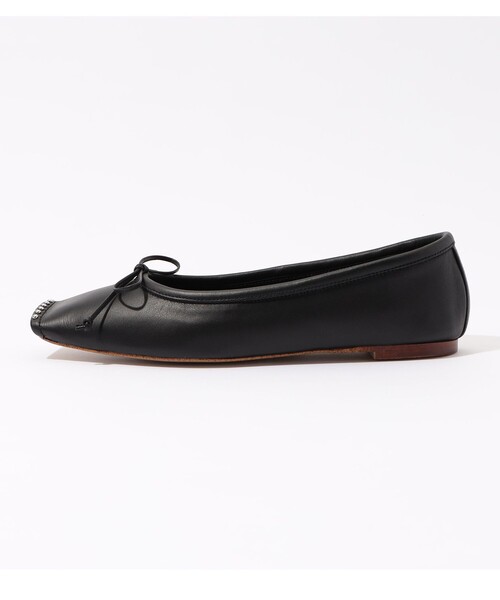 パンプス CHEMBUR SQ FLAT STUDS BALLET シューズの画像