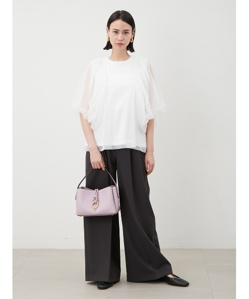 美品 Mila owen メタルモチーフ ワンハンドル ハンドバッグ Mila Owen｜メタルモチーフワンハンドルバッグ | Rakuten