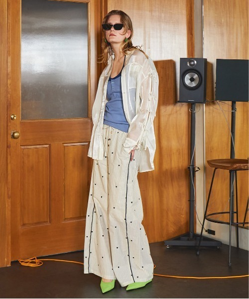 最終値下げ！メゾンスペシャル　 オーバーシアーリボンシャツ Oversize Shear Ribbon Shirt/オーバーシアーリボンシャツ