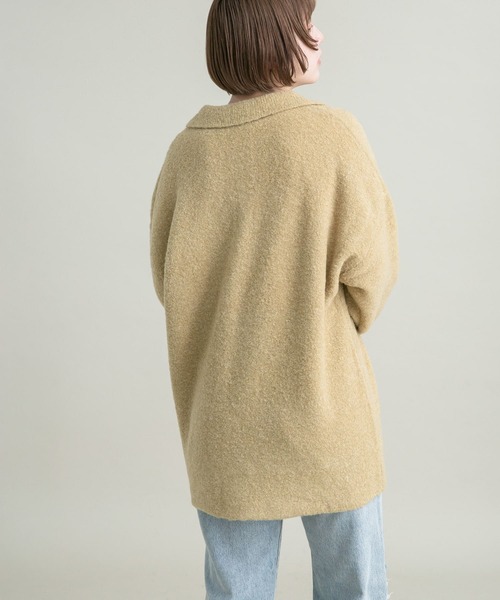 「KBF」 Vネックニット ONE ベージュ レディース_画像5