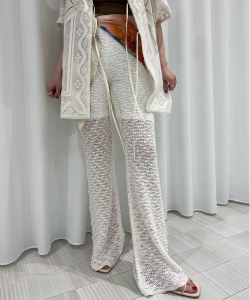 Ameri（アメリ） パンツ SPANGLES LEGGINGS KNIT PANTS レディース