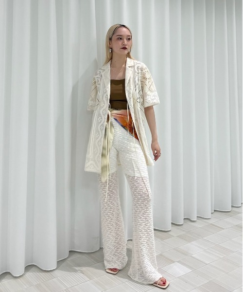 Ameri（アメリ） パンツ SPANGLES LEGGINGS KNIT PANTS レディース