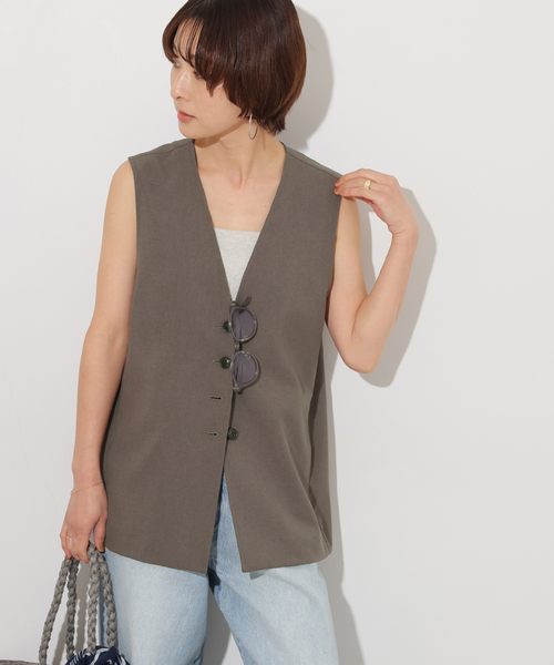 JOURNAL STANDARD relume◆ベスト/FREE/ウール/BRW/23-011-462-7060-3-0 journal standard relume ベスト（色：グレー系）のおすすめ人気