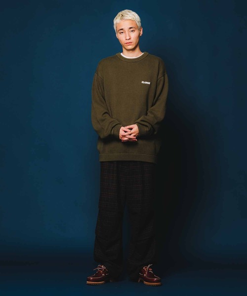 XLARGE ブラック ニット Ｌ XLARGE（エクストララージ）の「SKULL MOHAIR KNIT（ニット