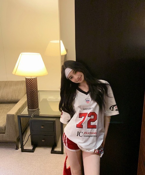 tシャツ ナンバリングユニフォームＴ レディース メンズ DEVICE tシャツ ナンバリング ユニフォーム 韓国 ストリート y2k